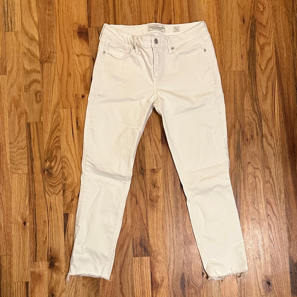 Lucky Brand Cream Denim Jeans